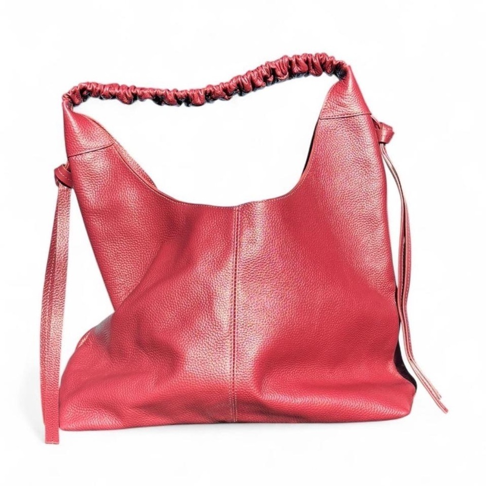 Burgundy Bella LAGGO bag Genuine Leather Hobo